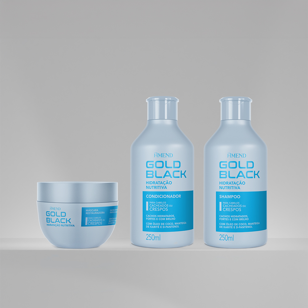 Kit Amend Gold Black Hidratação Nutritiva | 3 produtos